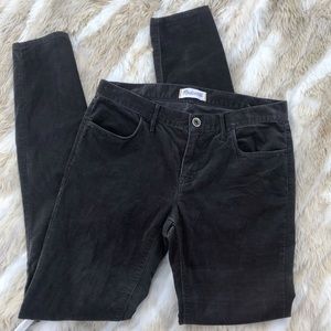 Madewell gray lightweight corduroy skinny pants 27